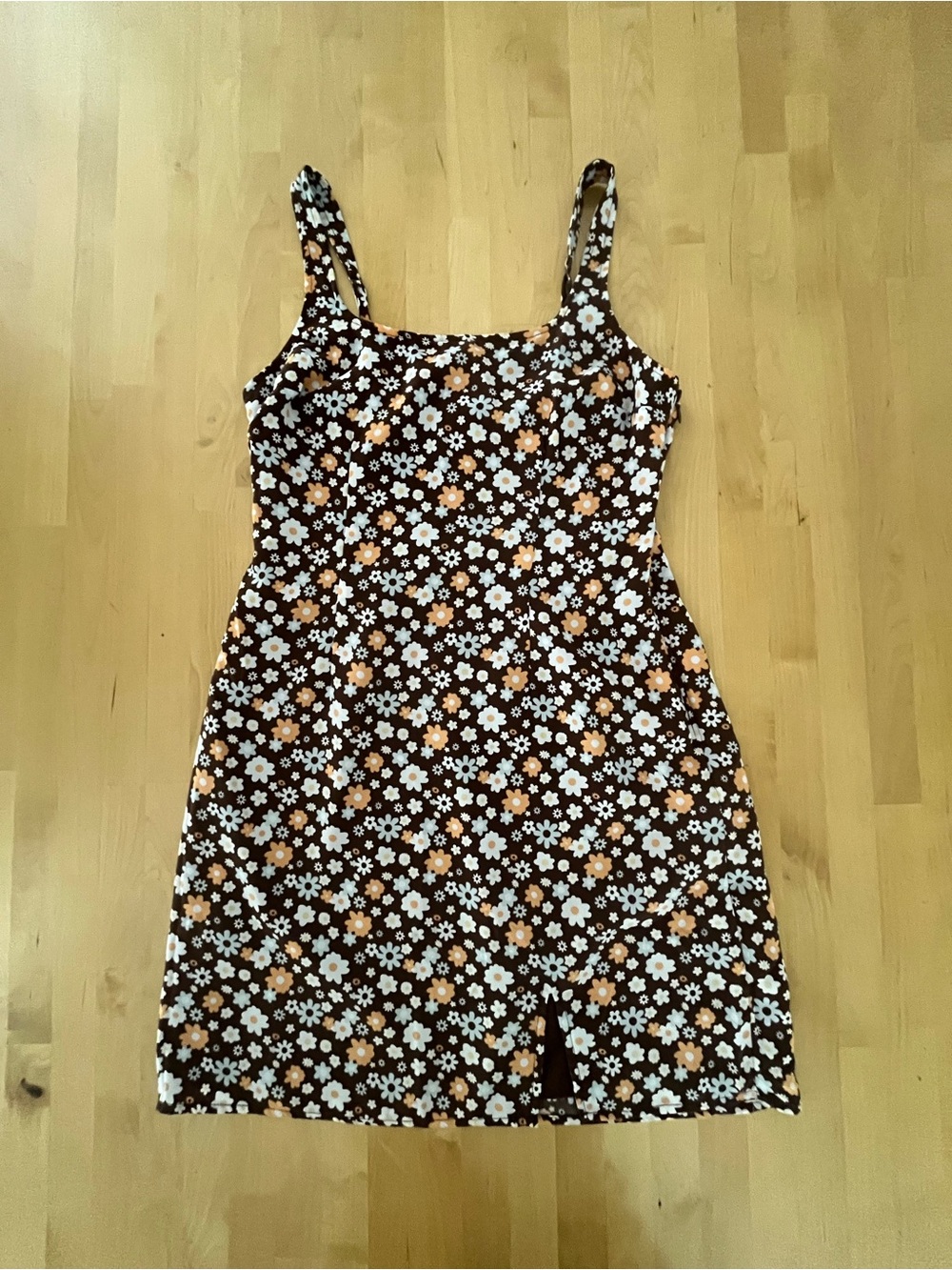 Hollister Dress Small Brown Floral